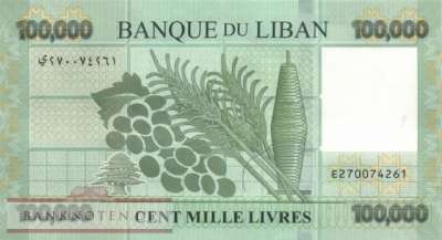 Lebanon - 100.000  Livres (#095c_UNC)