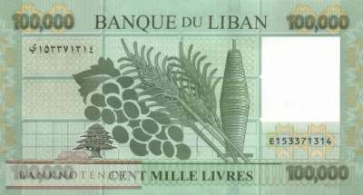 Lebanon - 100.000  Livres (#095d_UNC)