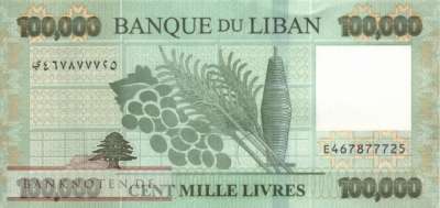 Lebanon - 100.000  Livres (#105a_UNC)