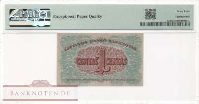 Litauen - 1  Centas - PMG64 (#007a-PMG64_UNC)