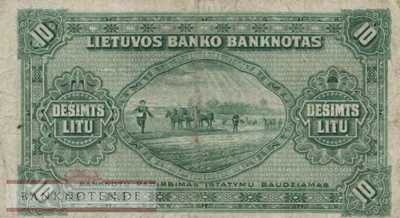 Litauen - 10  Litu (#023a_F)