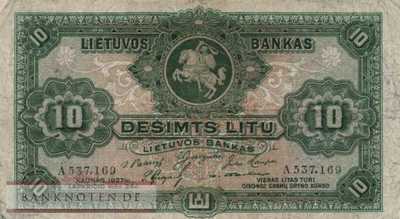 Litauen - 10  Litu (#023a_F)