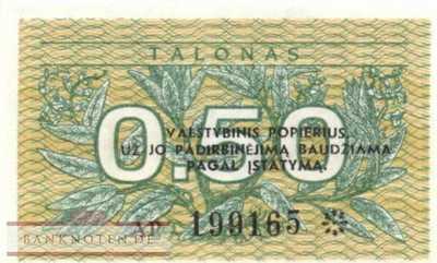 Litauen - 0,50  Talonas (#031x1_UNC)