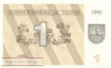 Lituhania - 1  Talonas (#032a_UNC)