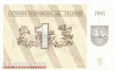 Litauen - 1  Talonas (#032a_AU)