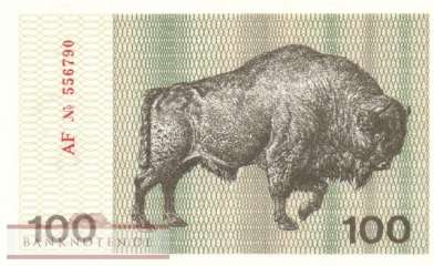 Litauen - 100  Talonas (#038b_UNC)