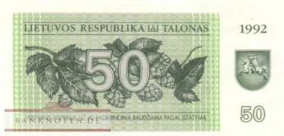 Litauen - 50  Talonas (#041_UNC)