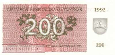 Litauen - 200  Talonu (#043_UNC)