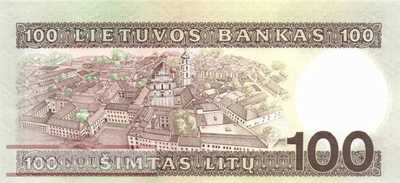 Lituhania - 100  Litu (#058_A_UNC)