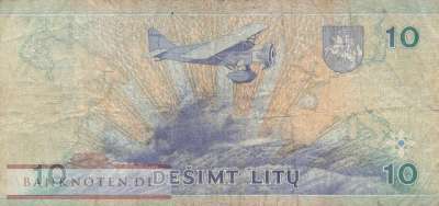 Litauen - 10  Litu (#059_F)