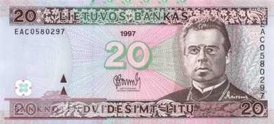 Lituhania - 20  Litu (#060a_UNC)