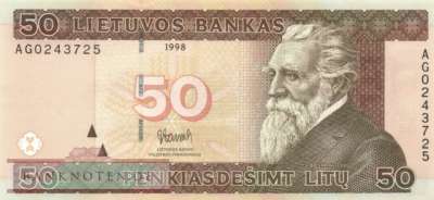 Lituhania - 50  Litu (#061_UNC)