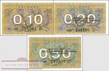 Litauen: 0,1 - 0,5 Talonas (3 Banknoten)