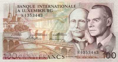 Luxemburg - 100  Francs (#014_A_UNC)