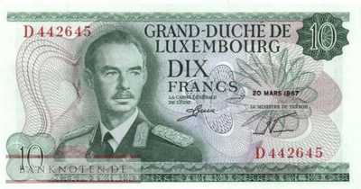 Luxemburg - 10  Francs (#053a_UNC)