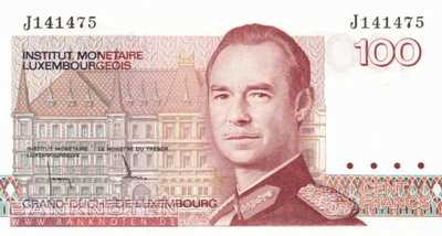 Luxemburg - 100  Francs (#058a_UNC)