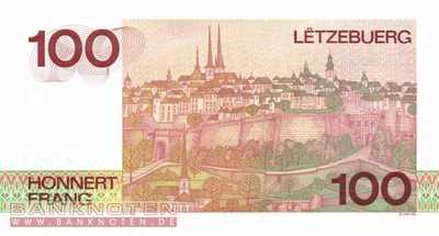 Luxemburg - 100  Francs (#058b_UNC)