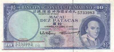 Macao - 10  Patacas (#050a_VF)