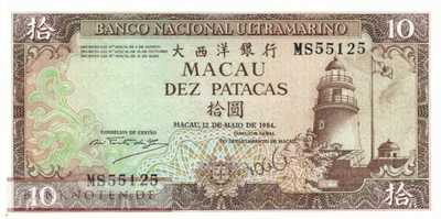 Macao - 10  Patacas (#059e-U1_UNC)