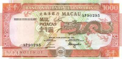 Macao - 1.000  Patacas (#070a_UNC)