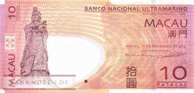 Macao - 10  Patacas (#080c-2_UNC)