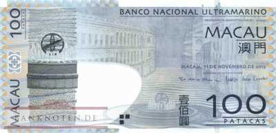 Macao - 100  Patacas (#082c-U1_UNC)