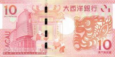 Macao - 10  Patacas - Year of the dragon (#085_UNC)