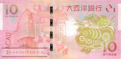 Macao - 10  Patacas - year of the pig (#088D_UNC)