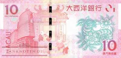 Macao - 10  Patacas - year of the goat (#088_UNC)