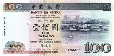 Macao - 100  Patacas (#098b_UNC)