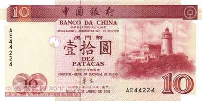 Macao - 10  Patacas (#101a_UNC)