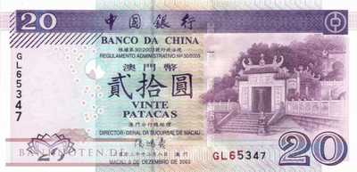 Macao - 20  Patacas (#103_UNC)