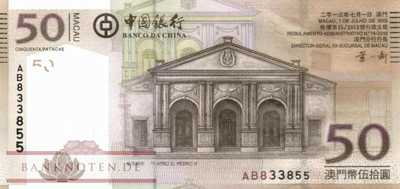 Macao - 50  Patacas (#110b_UNC)