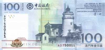 Macao - 100  Patacas (#111b_UNC)