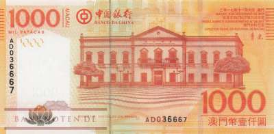 Macao - 1.000  Patacas (#113c_UNC)