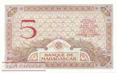 Madagascar - 5  Francs (#035-U2_UNC)