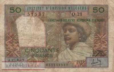 Madagascar - 50  Francs (#061-U1_F)