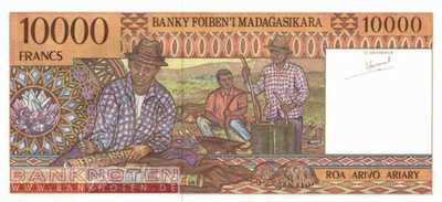Madagaskar - 10.000  Francs (#079a_UNC)
