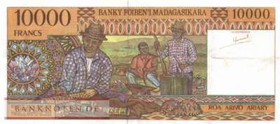 Madagascar - 10.000  Francs (#079a_VF)