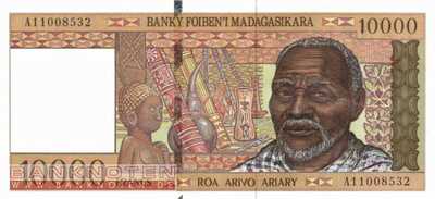 Madagascar - 10.000  Francs (#079a_UNC)