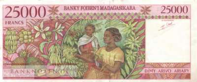 Madagascar - 25.000  Francs (#082_VF)