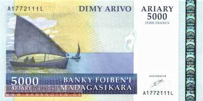 Madagascar - 5.000  Ariary (#084_UNC)