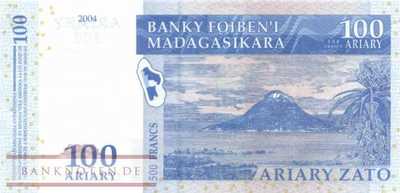 Madagaskar - 100  Ariary (#086a_UNC)