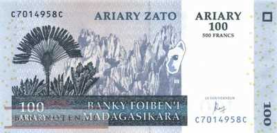 Madagascar - 100  Ariary (#086c_UNC)