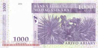 Madagaskar - 1.000  Ariary (#089a_UNC)