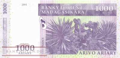 Madagaskar - 1.000  Ariary (#089c_UNC)