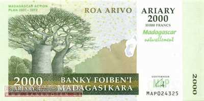 Madagascar - MAP - 2.000  Ariary (#093_UNC)