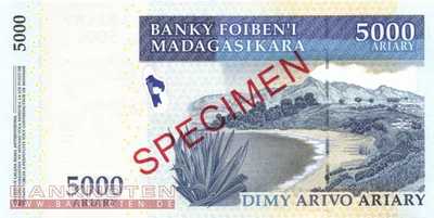Madagaskar - 5.000  Ariary - SPECIMEN (#094s_UNC)