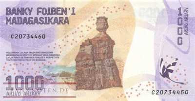 Madagaskar - 1.000  Ariary (#100_UNC)