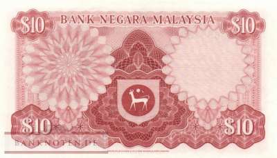 Malaysia - 10  Ringgit (#015_VF)